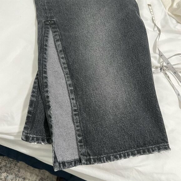 Givenchy Women's Distressed Gray Denim Bermuda Shorts Size 29 - Picture 12 of 15